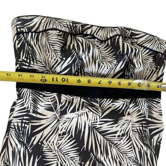 H&M Strapless Palm Print Dress - Picture 6 of 10
